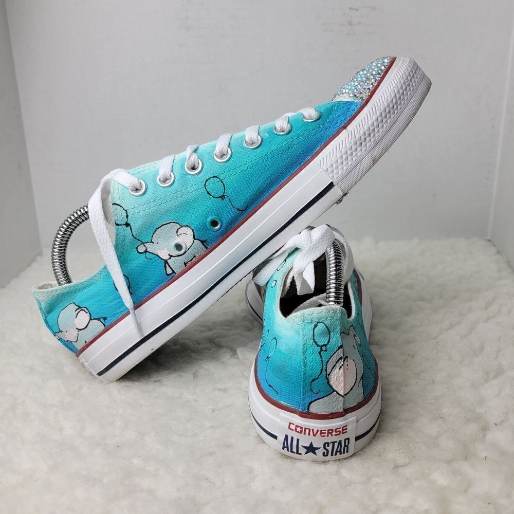 Converse All Star Womens Sneaker Size Custom painted SnHand Painting Elephant - Picture 5 of 9